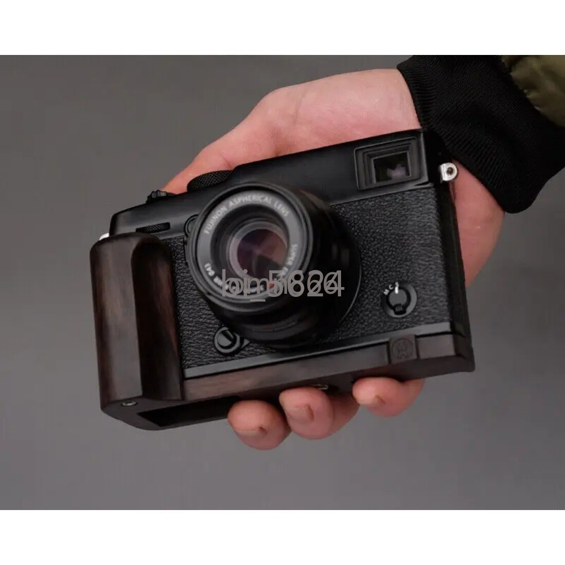 Wood Ebony Walnut Hand Grip L Plate Clamp for Fujifilm X-PRO3 FujiXpro3 Handmade