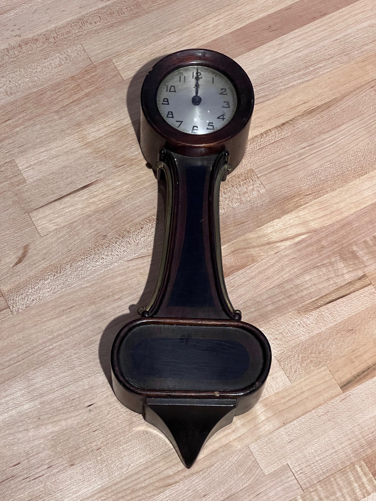 Antique New Haven 8 Day Banjo Clock 8 Day Connecticut USA 11.5" H Not Working