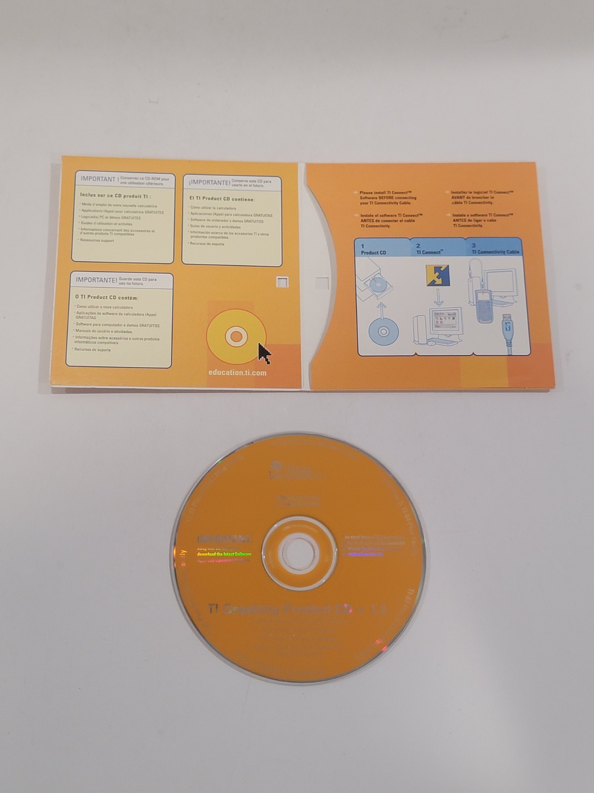 TEXAS INSTRUMENTS TI Graphing Product V. 1.2 PC Software CD-ROM
