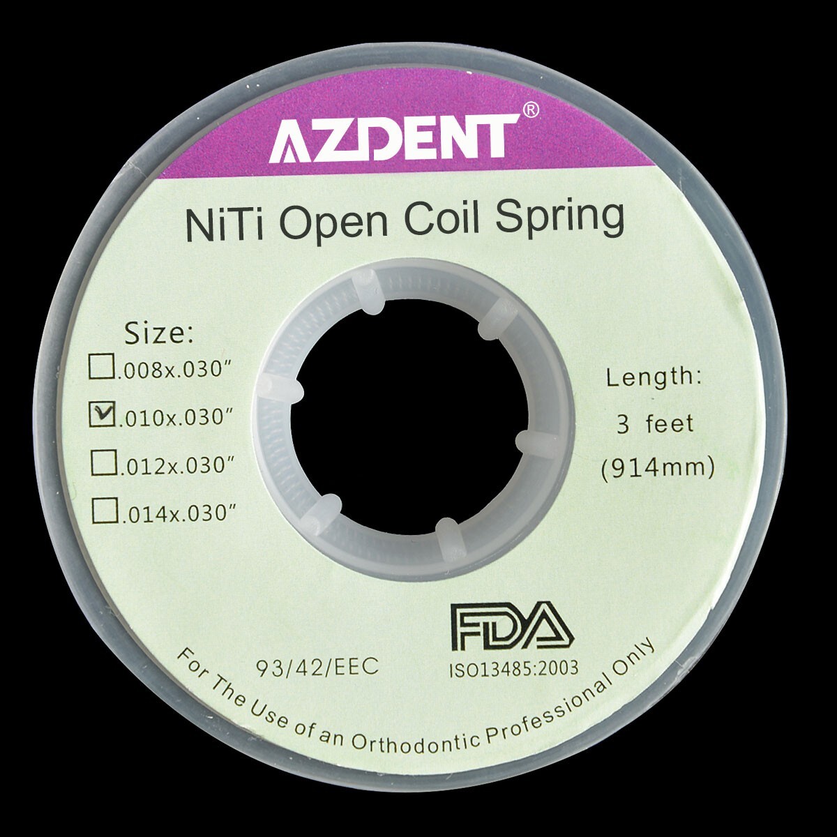 5X Dental Orthodontic Niti Open Coil Springs 010x030 inch, 3 feet (914mm)
