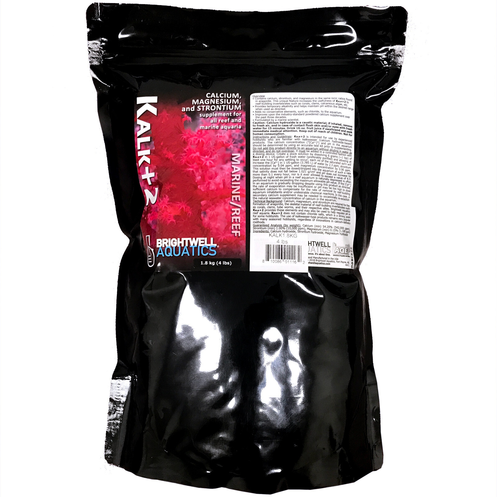 Brightwell Aquatics Kalk+2 1.8 Kilograms Reef Calcium Magnesium Strontium Powder