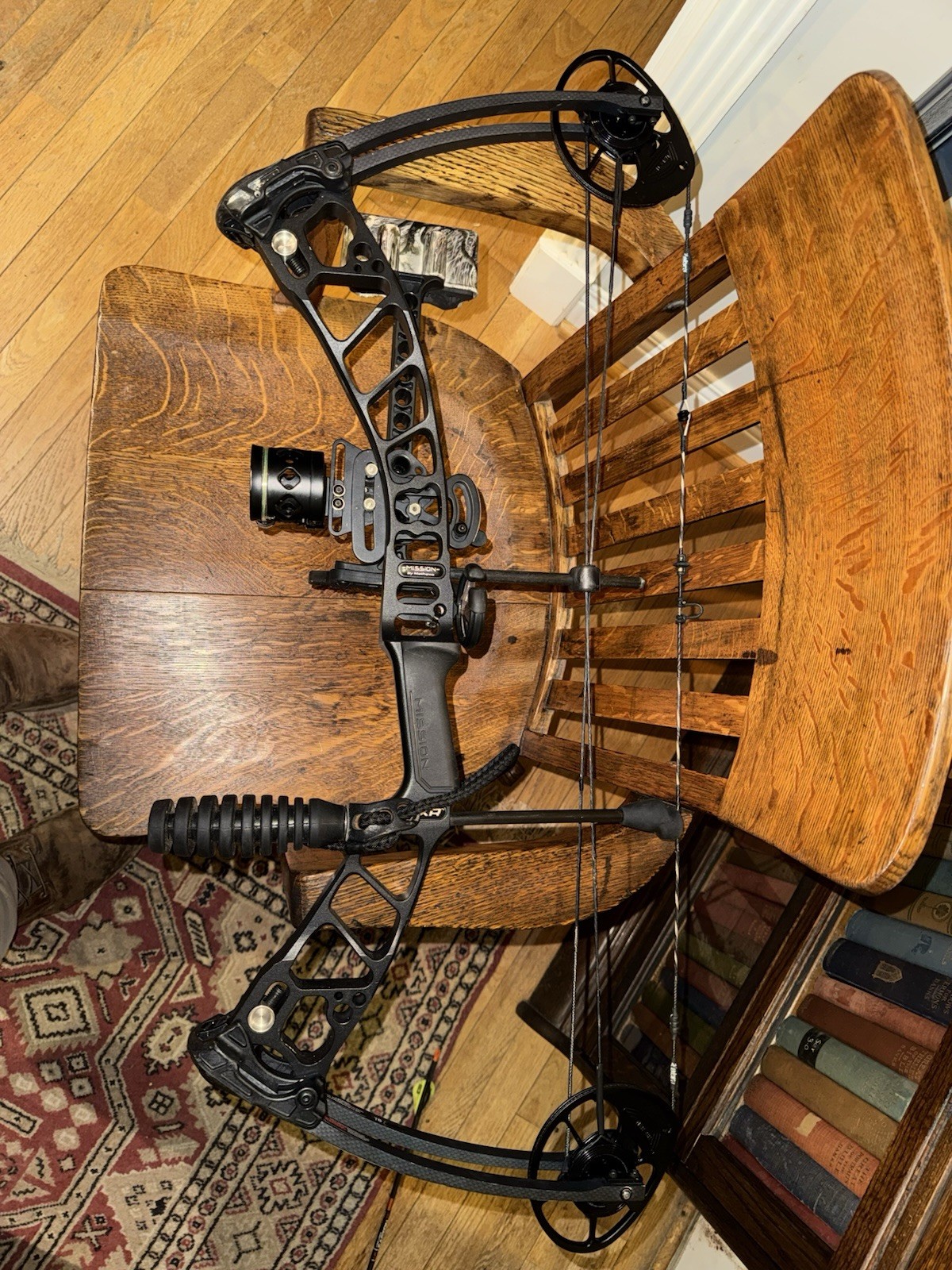 Mission MXR  Bow. Black Aluminum with Sight, stabilizer and quiver. $400.0 OBO