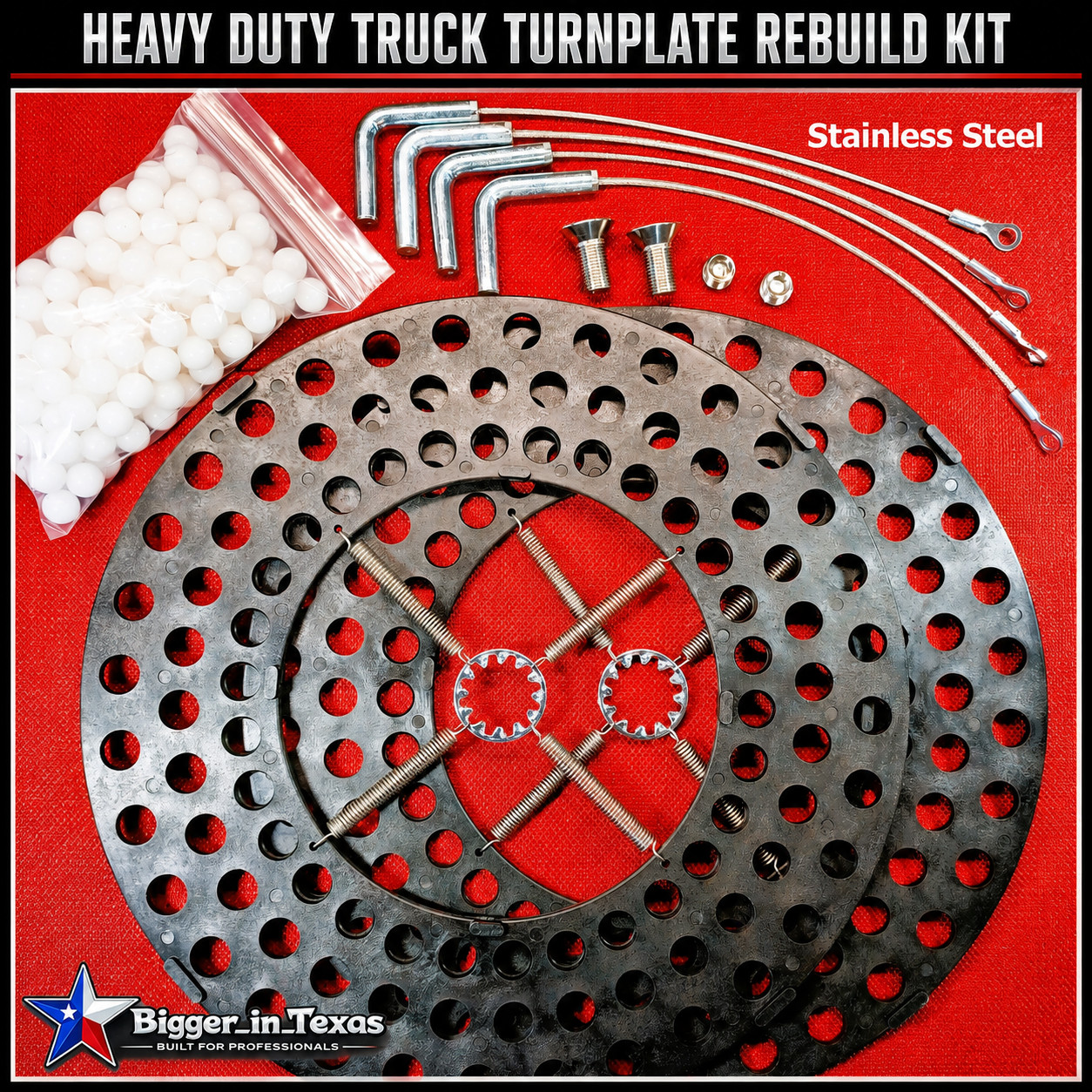 Hunter Heavy Duty Turn Plate Truck Alignment Rack Turnplate Repair Rebuild Kit
