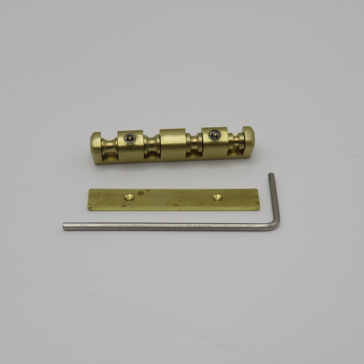 38mm Brass Roller Guitar Nut for Four-string Electric Bass, Height Adjustable