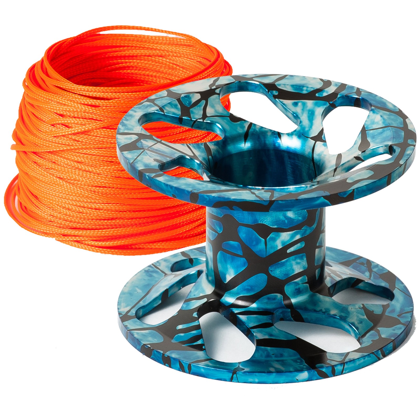 Superlight Aluminum Dive Reel 100 Feet of Scuba Line Mussel that Perfectly