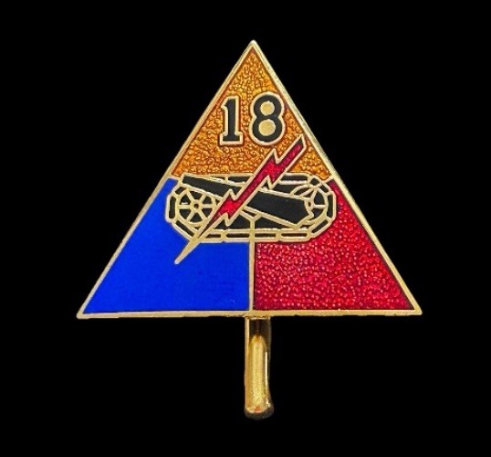 US Army 18th Armored Division Insignia Pin (P87-8)