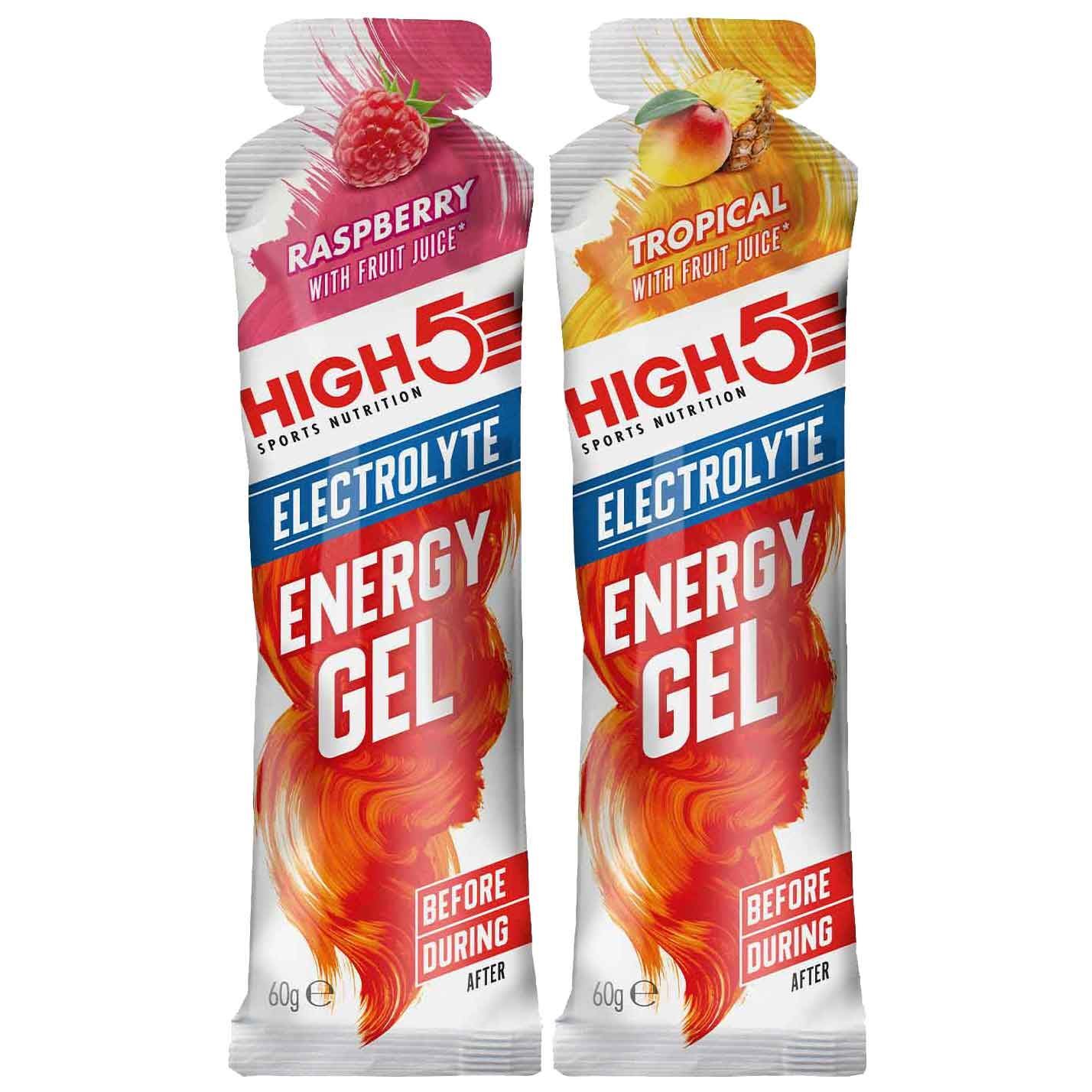 High 5 Energy Gel Electrolyte 60g - All Flavours - Pack of 5