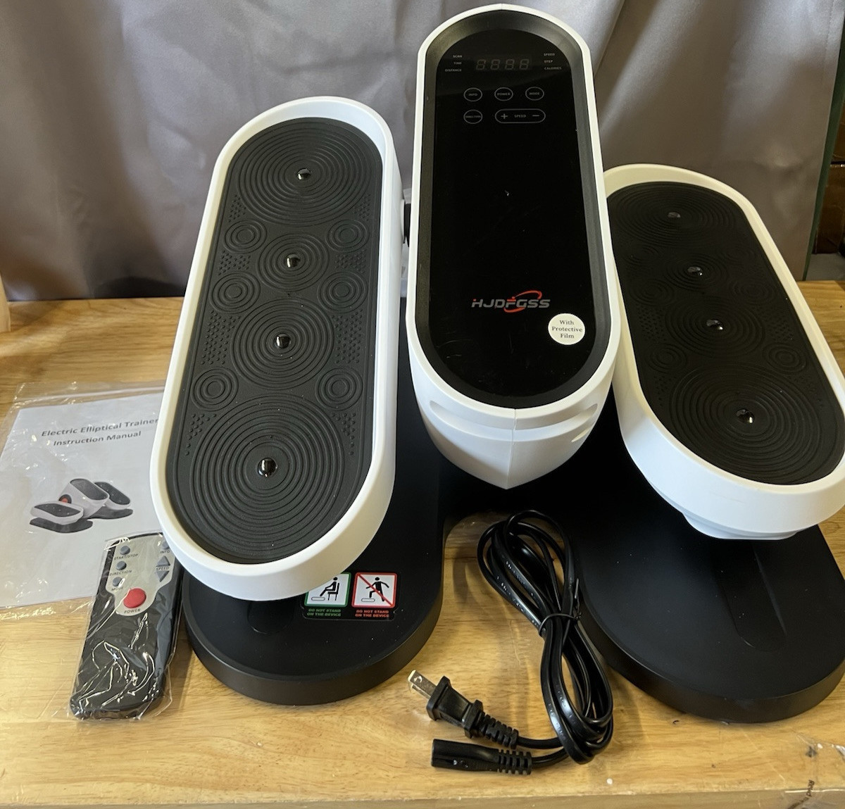 Under Desk Elliptical Machine, Electric Ellipse Leg Exerciser While Sitting