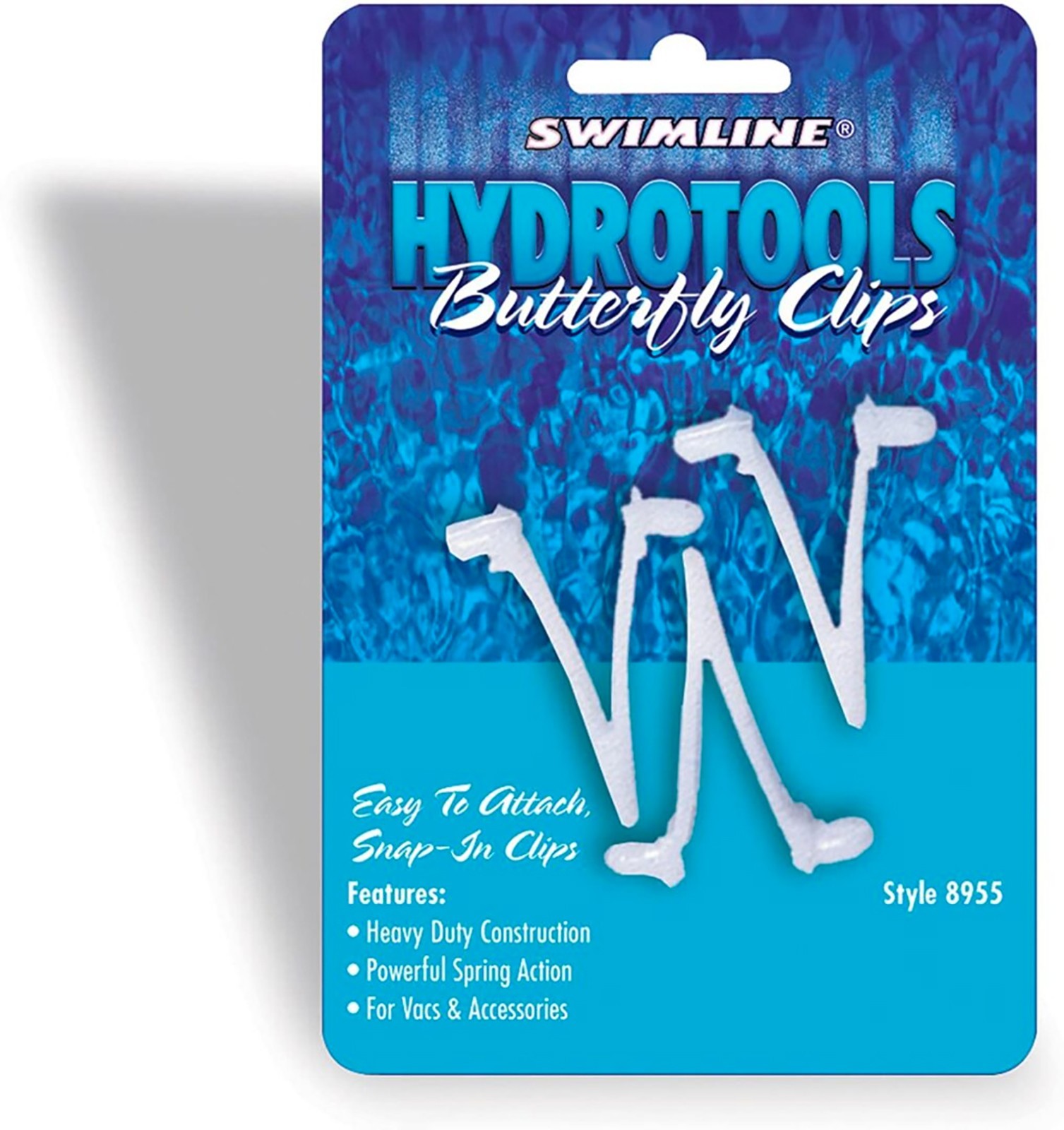 Swimline HydroTools Heavy Duty Butterfly Snap Clips for Pool Pole  -  8955