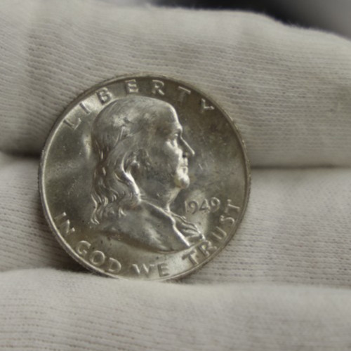 1949 D US Franklin Half 50c  Unc