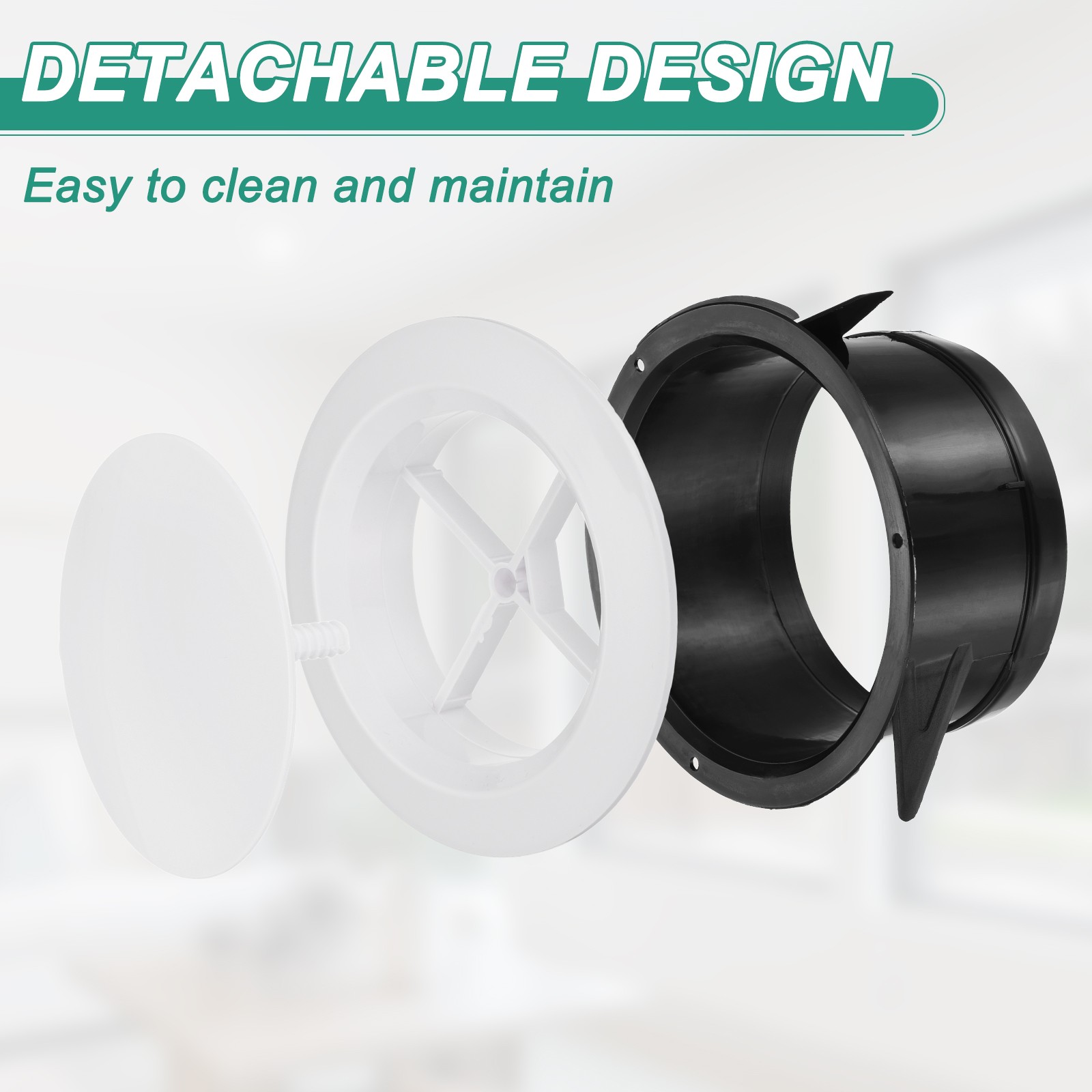 Soffit Vent 6" ABS Adjustable Round Vent Cover