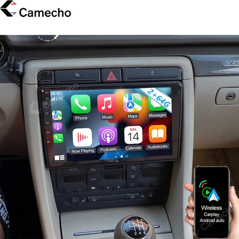 For Audi A4 B6 B7 RS4 2002-2008 Carplay Car GPS Navi Stereo Radio BT Android 15