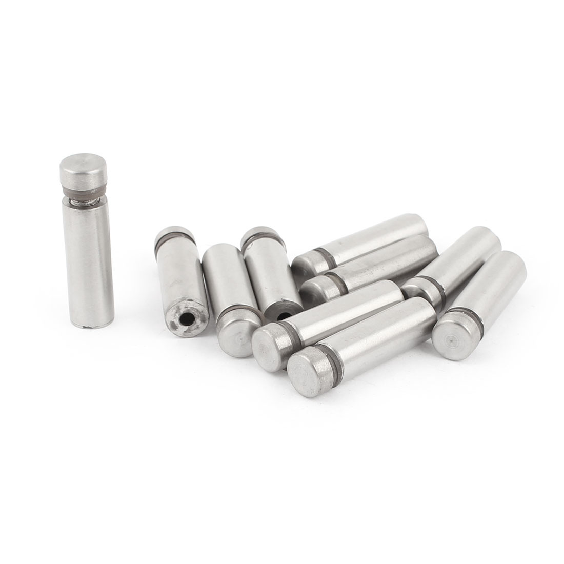 10 x Stainless Steel Standoff Pins Glass Picture Poster Frame Hanger 12mm x 40mm