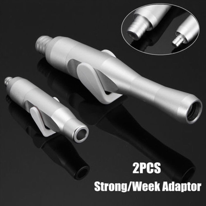 2x SE/HVE Strong Weak Tip Adaptor Universal Dental Saliva Ejector Suction Valves