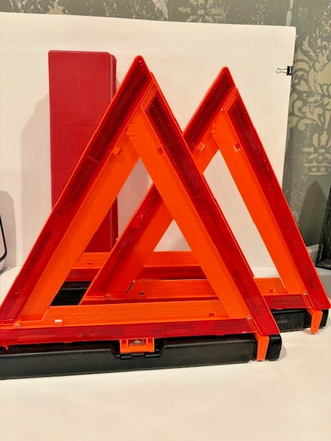 3x James King & Co Emergency Safety Warning Triangle Reflector Model 1005