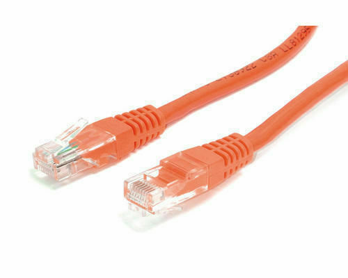 10 Pack Lot 10ft CAT5e Ethernet Network LAN Router Patch Cable Cord Wire Orange