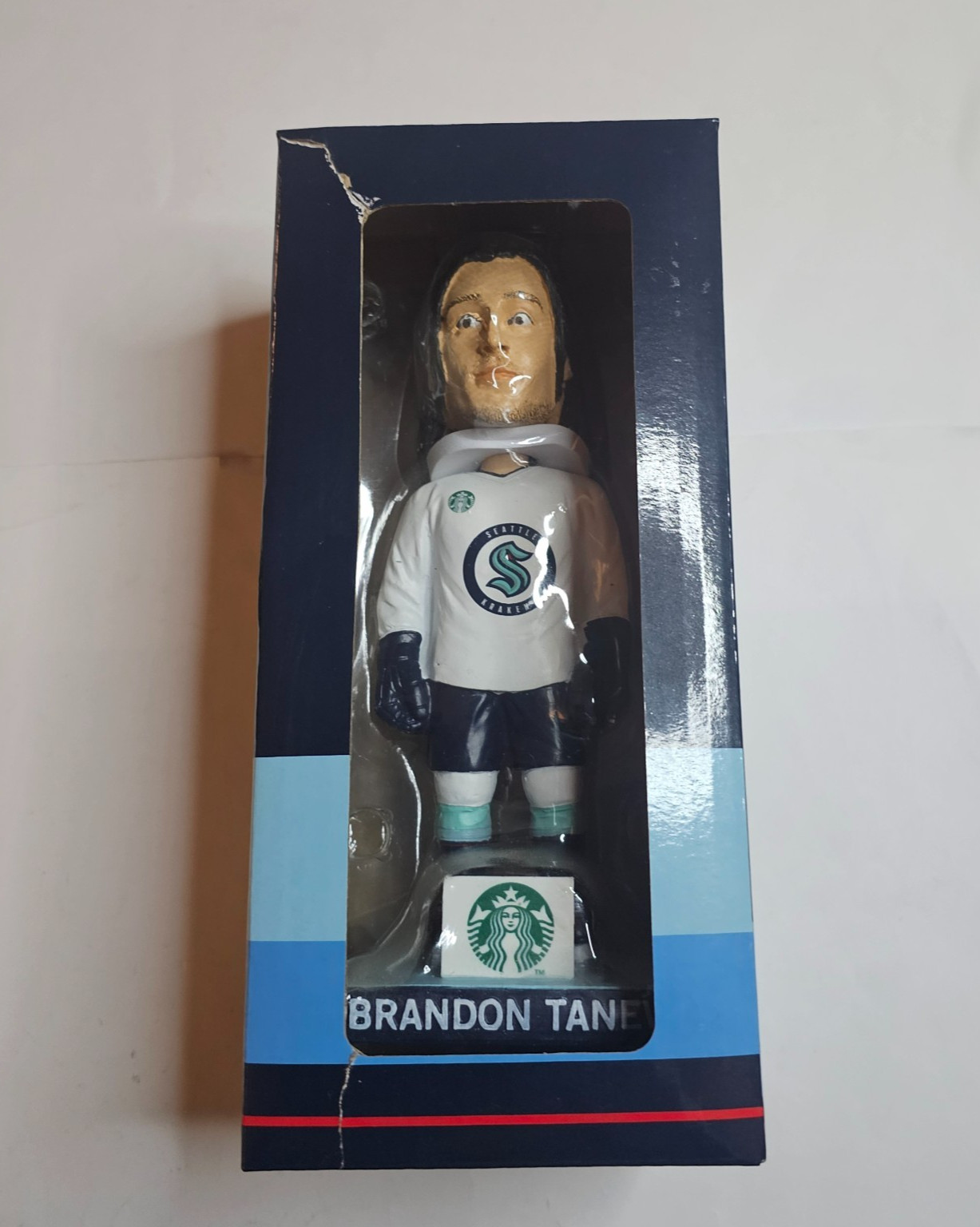 SEATTLE KRAKEN BRANDON TANEV BOBBLEHEAD NHL HOCKEY STARBUCKS BOBBLE HEAD 2022