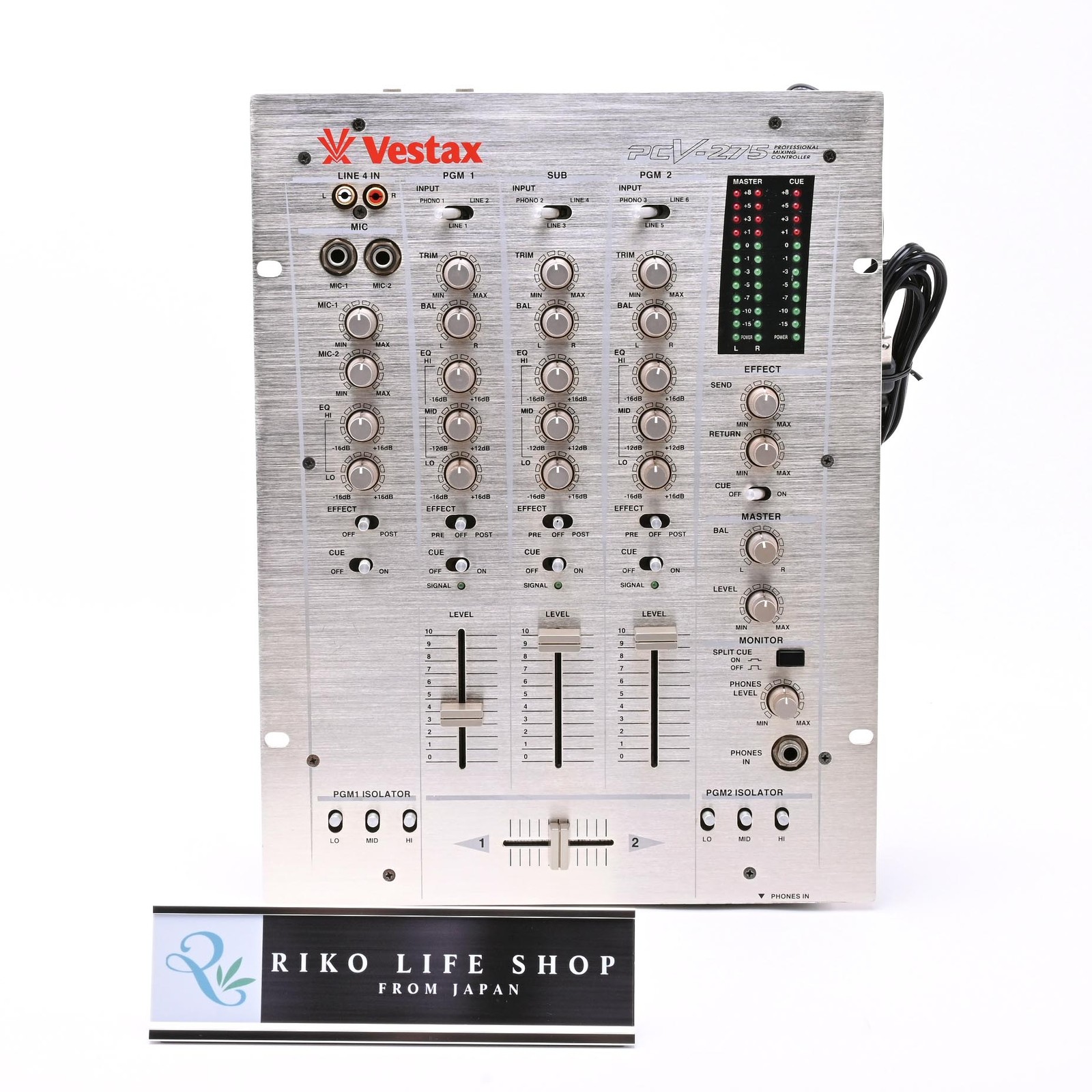 Vestax PCV-275 DJ Mixer Tested Working From Japan