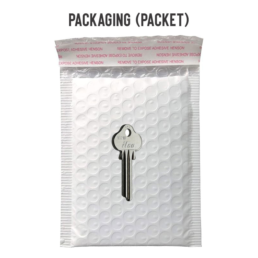 1021B Key Blank – Nickel