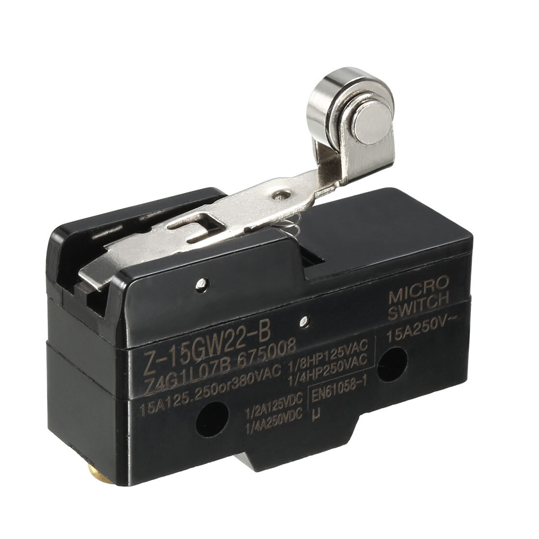2PCS Z-15GW22-B 1NO 1NC Type Hinge Roller Lever Micro Limit Action Switch