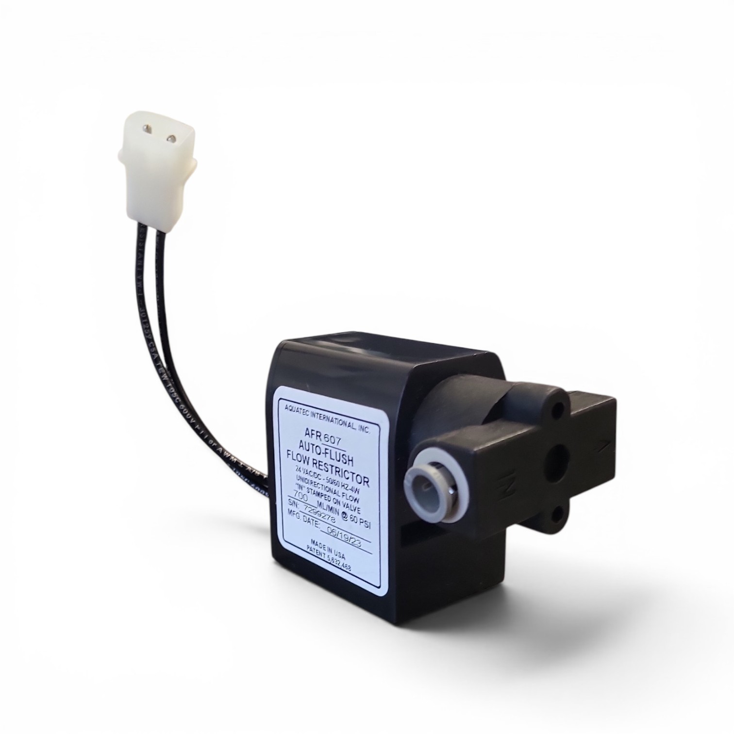 Aquatec AFR607 AFT Auto Flush Timer Valve 700 ML/MIN - W/Harness