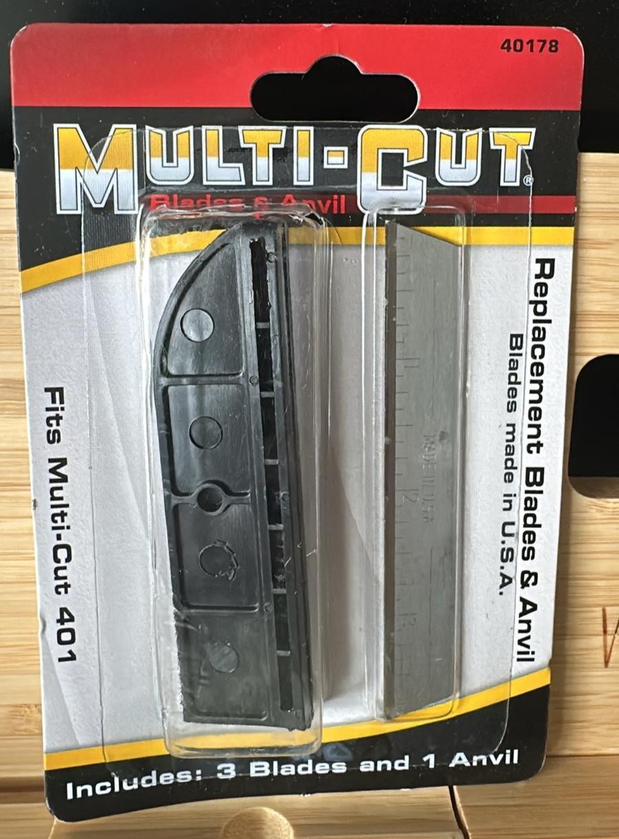 Ronan 40178 Multi-Cut 401 Replacement Blade with Anvil 3.875″ 3 Pieces Inside