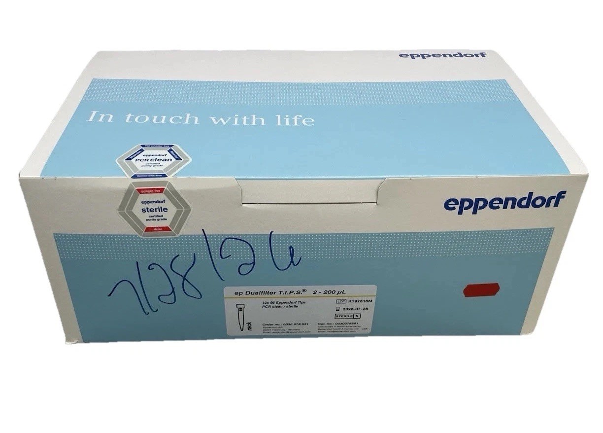 Eppendorf Dualfilter Pipette Tips 2–200µL Sterile PCR 10x96 0030078535