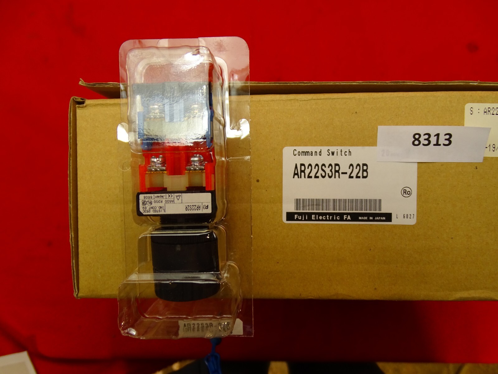 Fuji AR22S3R-22B Rotary Switch 2 Normally Closed 2 Normally Open Contacts