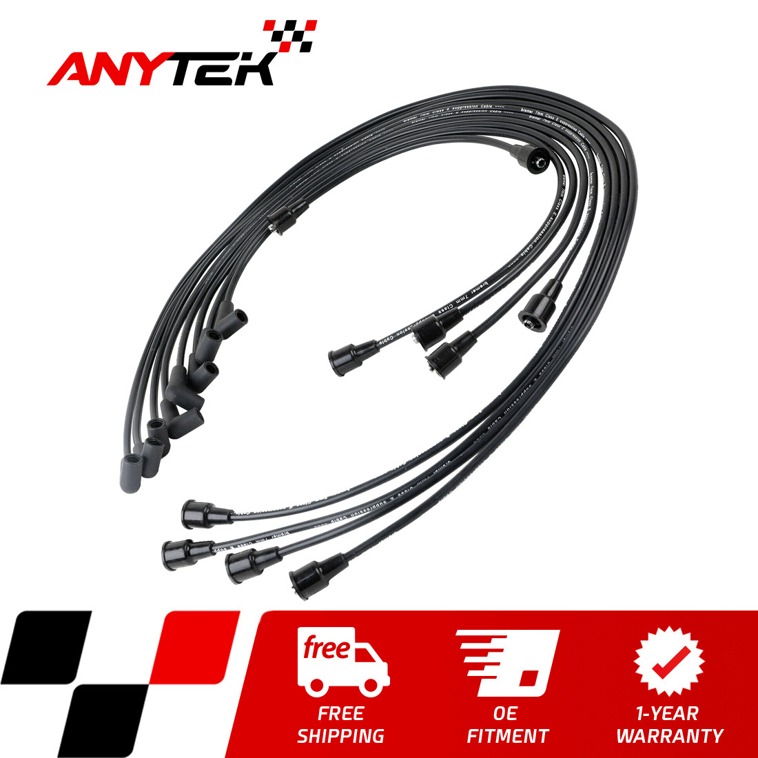Spark Plug Wire 9PC Set for Chevy GMC C/K Pickup Suburban Blazer Impala Jimmy