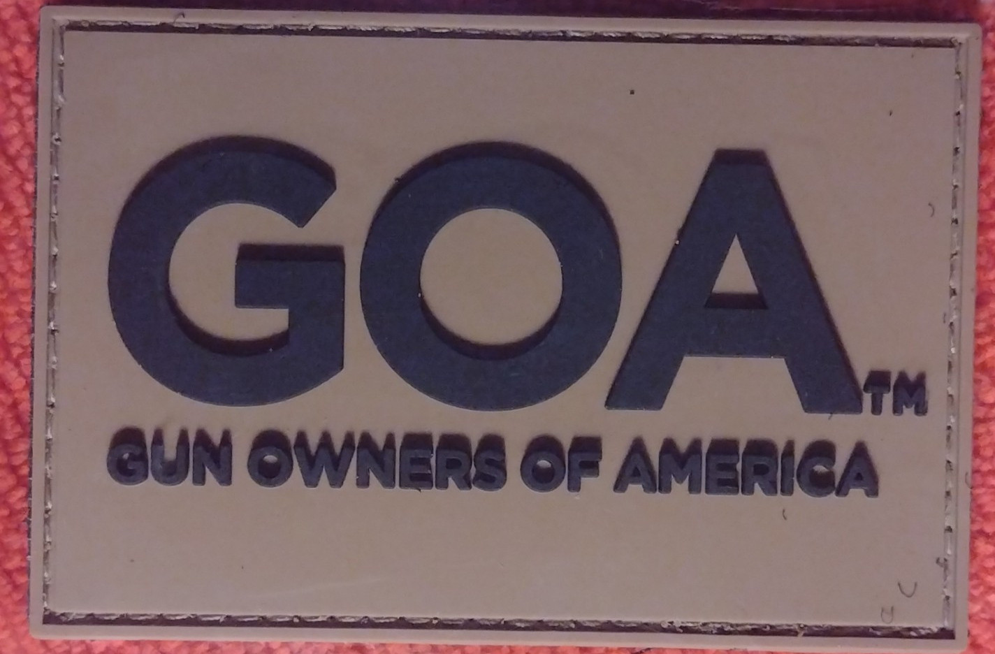 GOA GUN OWNERS of AMERICA Tactical Morale Patch SHOT-SHOW 2025 PVC H&L NIP FDE