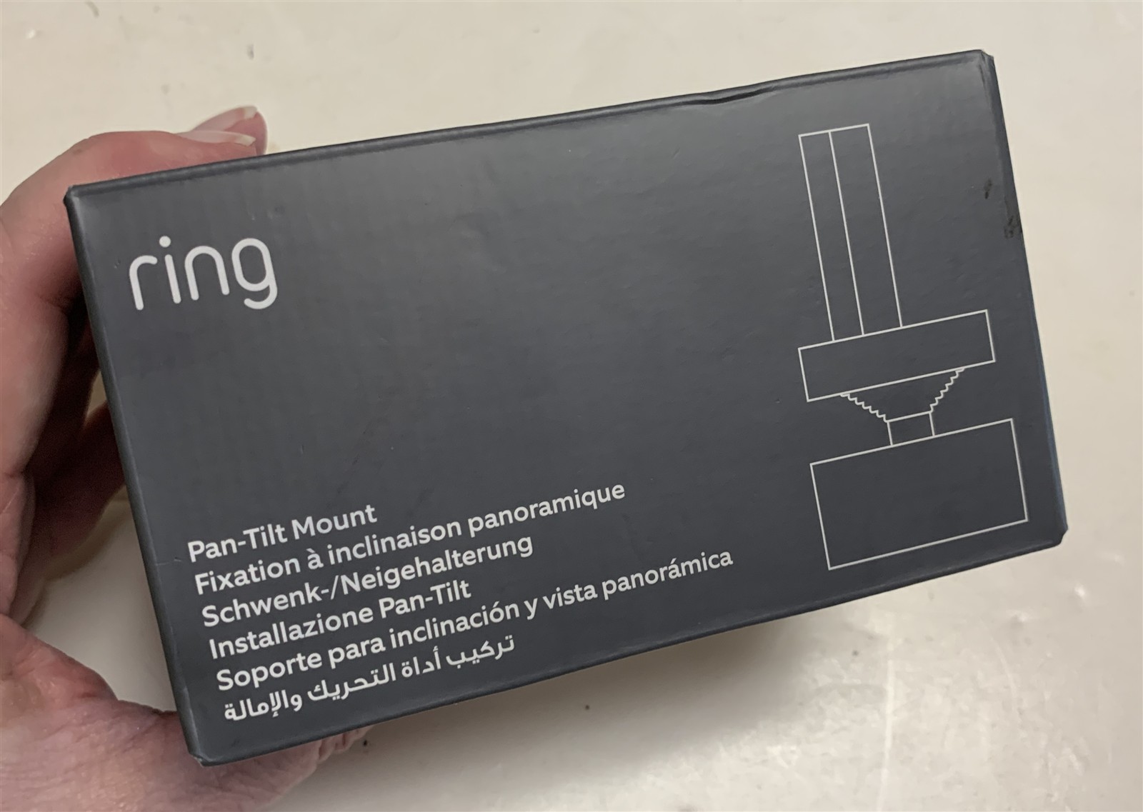 Ring Pan-Tilt Camera Mount for 5F62E9 White