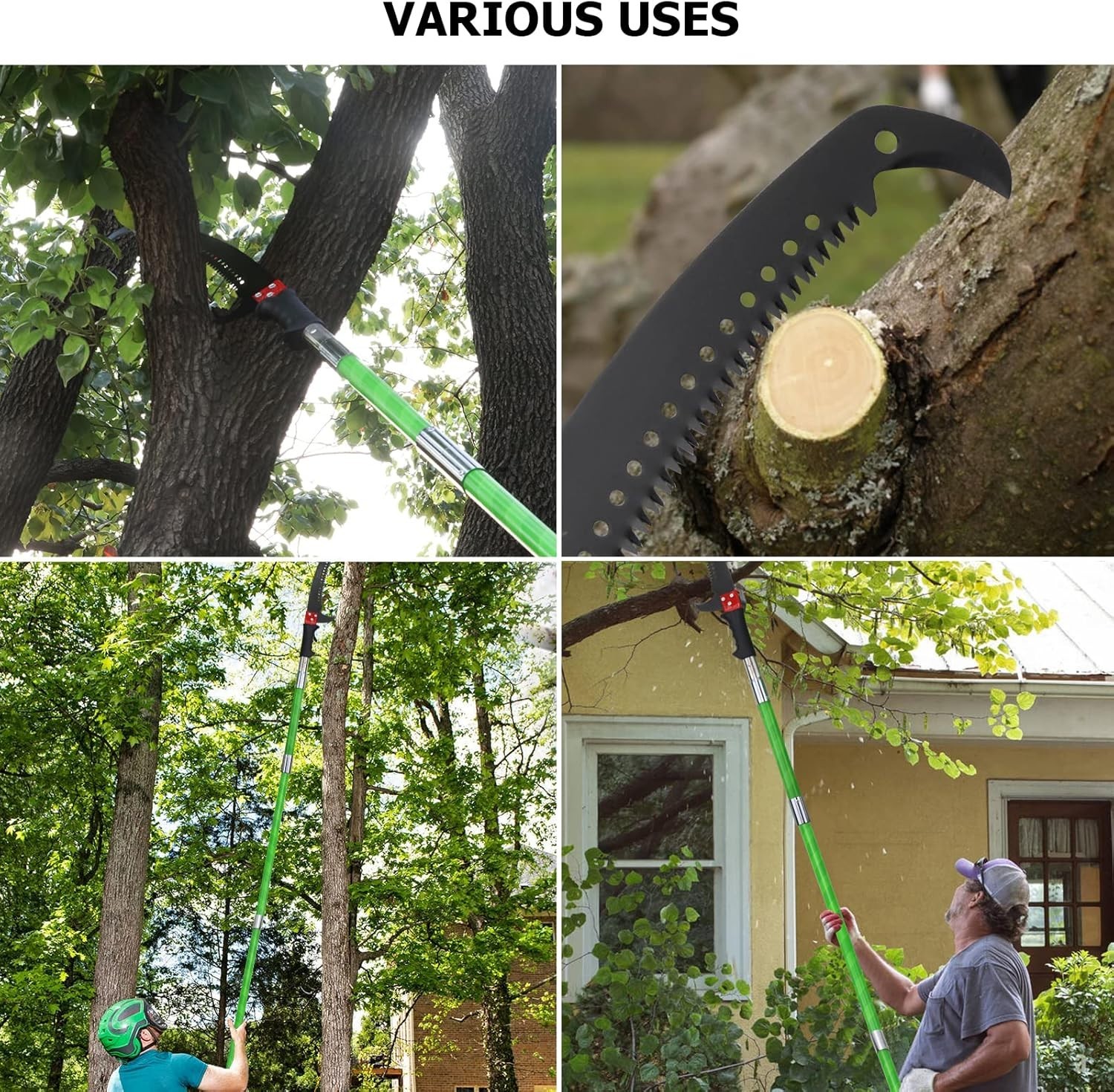 Versatile 27ft Extendable Manual Pruner - Perfect for Garden and Forestry