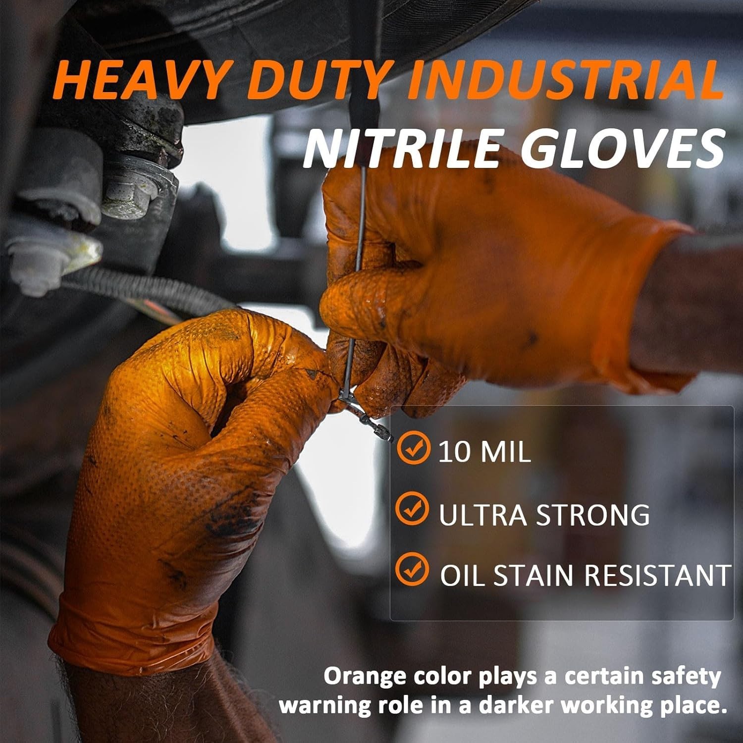 Diamond Texture Nitrile Gloves, 100 Count 50 Pairs