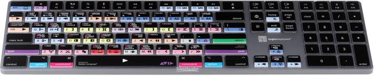 LogicKeyboard Titan Wireless Backlit Keyboard for Avid Media Composer - macOS