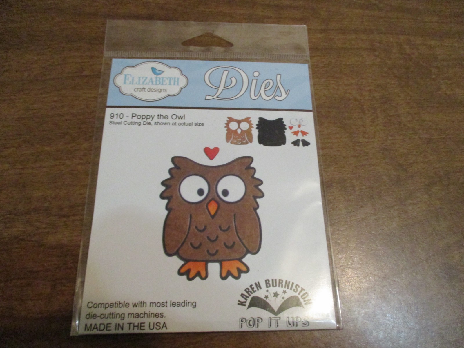 ELIZABETH CRAFT DESIGNS POPPY THE OWL DIE SET