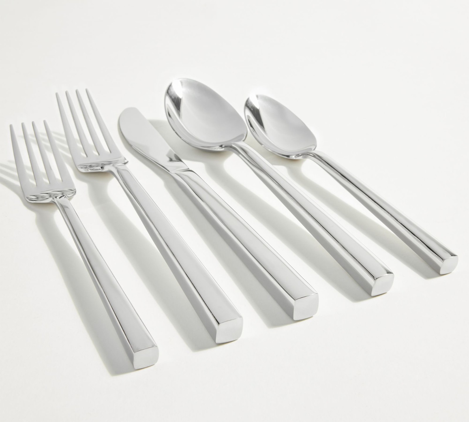 Pottery Barn Luna Flatware Sets 5-Piece, Stainless Steel (US STOCK)