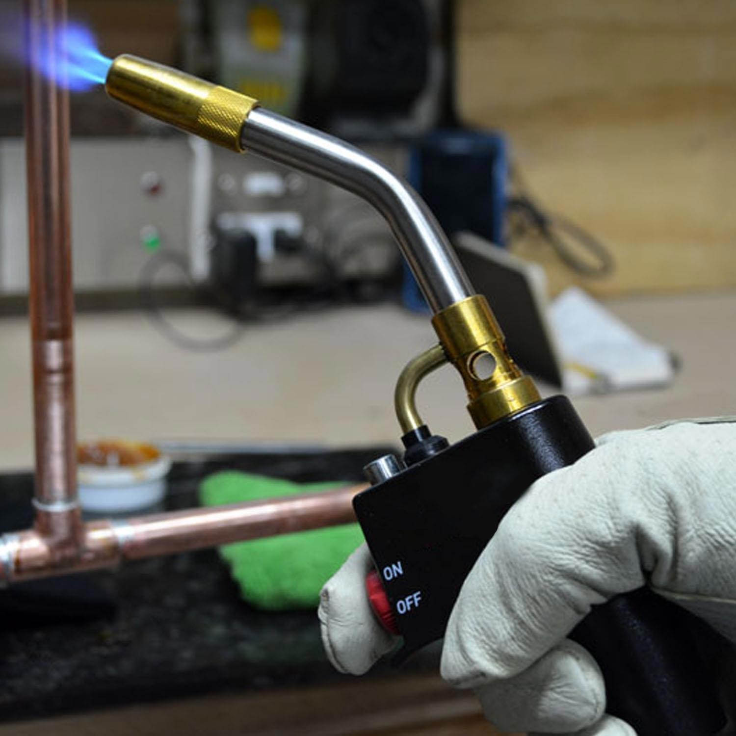 For TS8000 Trigger Start Mapp Gas Torch High Intensity Propane Torch Welding Kit