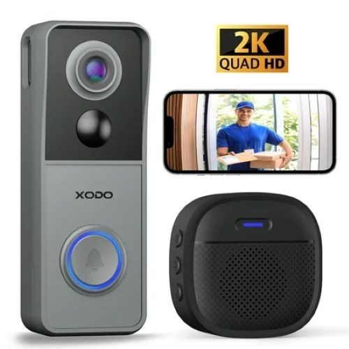 XODO Smart Wireless Doorbell Camera 2K Video Doorbell Chime Ringer Wifi Bell