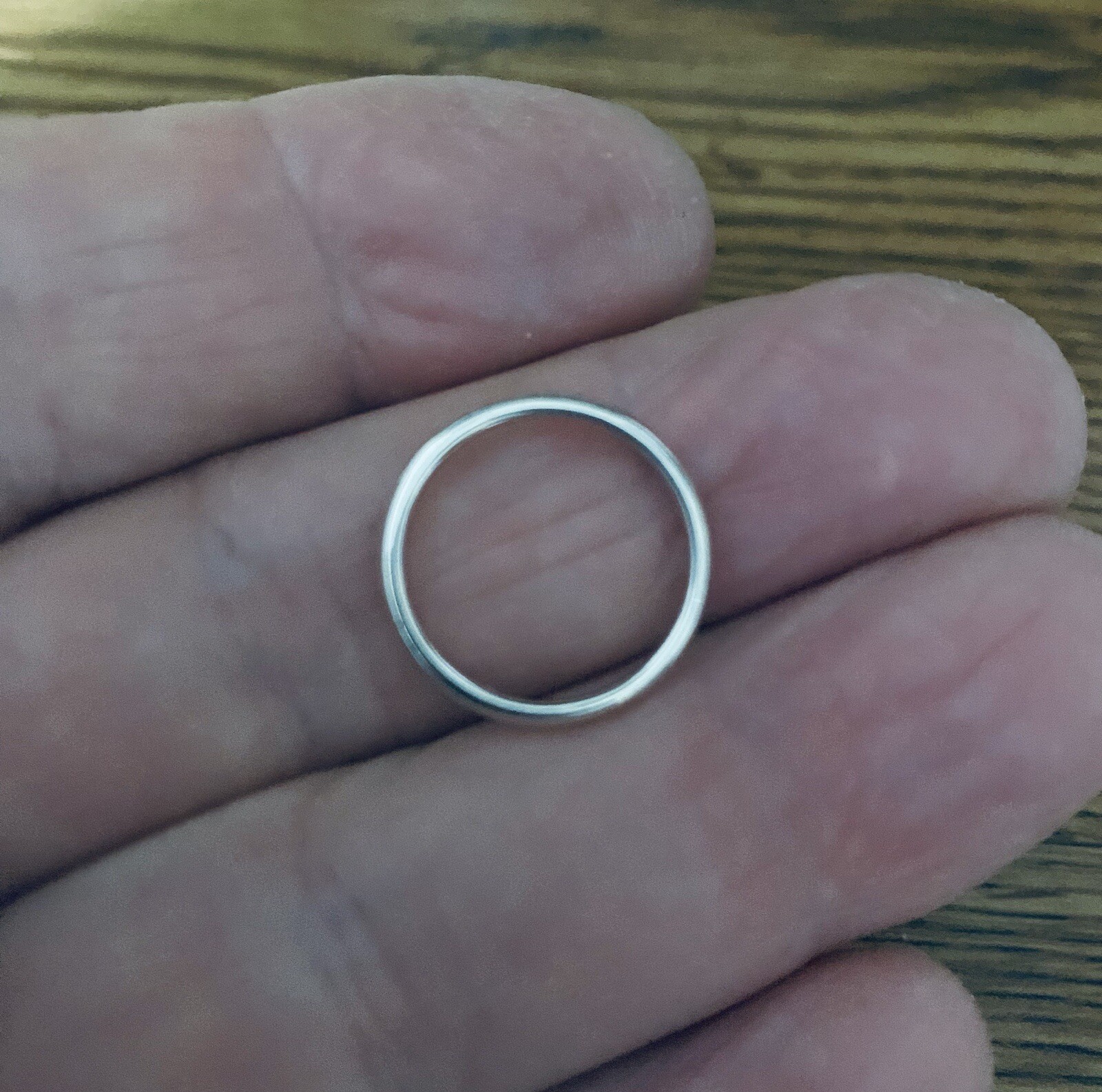 Thin Sterling Band