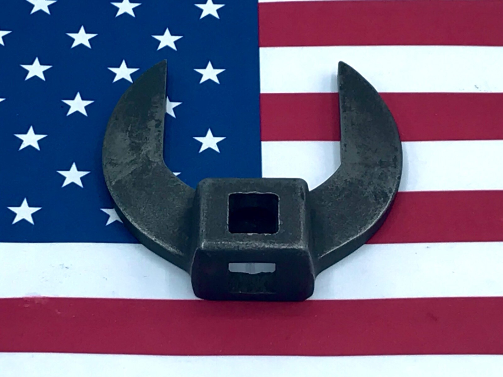 Vintage 1-1/2” AN-8506-18 Crowfoot Wrench, Two-Way 3/8 Drive, USA 🇺🇸