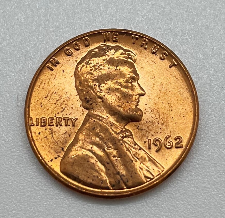 Roll of 1962-P BU UNC Lincoln Memorial Pennies US Copper Coin Uncirculated Cents