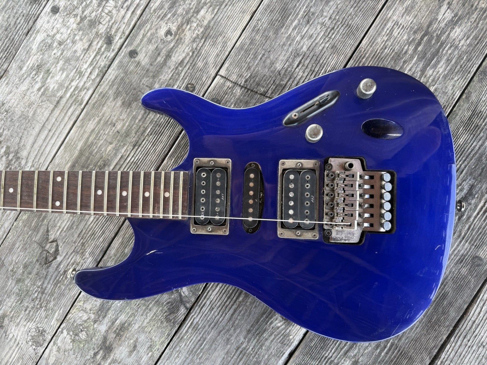 IBANEZ HEAVY METAL ELECTRIC GUITAR IN BRIGHT BLUE, Good Cond