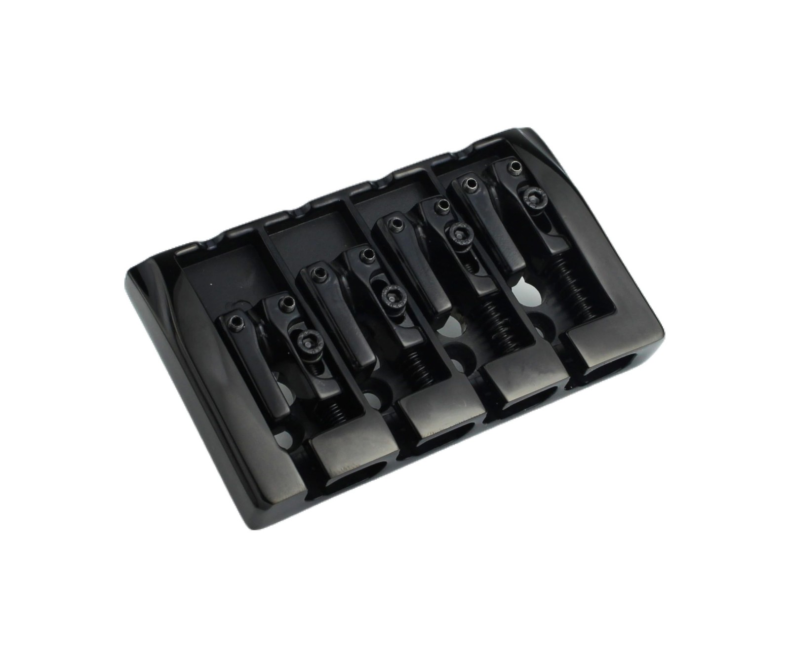 Guyker Bass Guitar Bridge, 4 String Fixed Bridges String Space 19mm Replaceme...