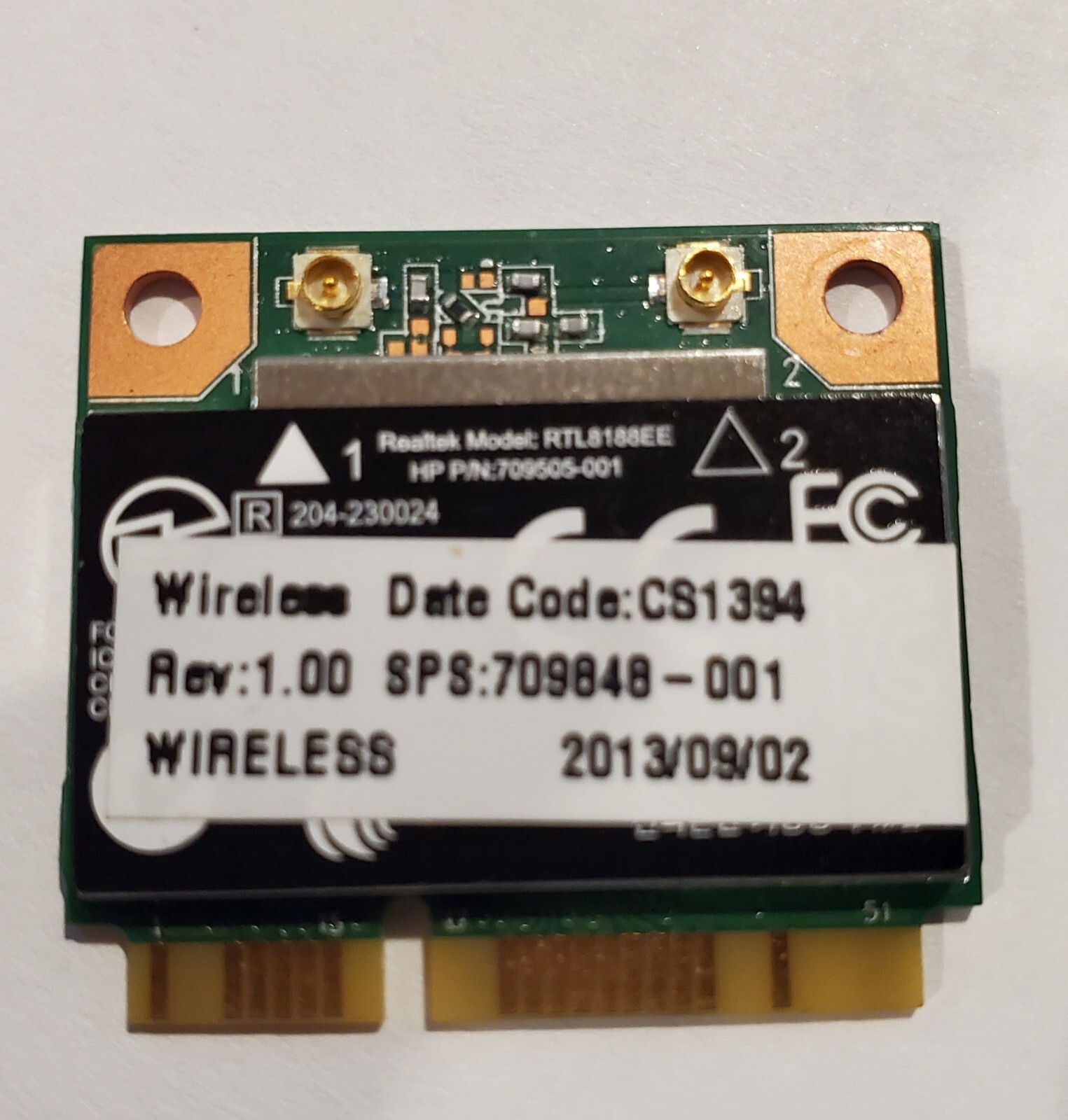 709848-001 RTL8188EE GENUINE HP WIRELESS CARD 15-F 15-F305DX (GRADE A)(CB73)