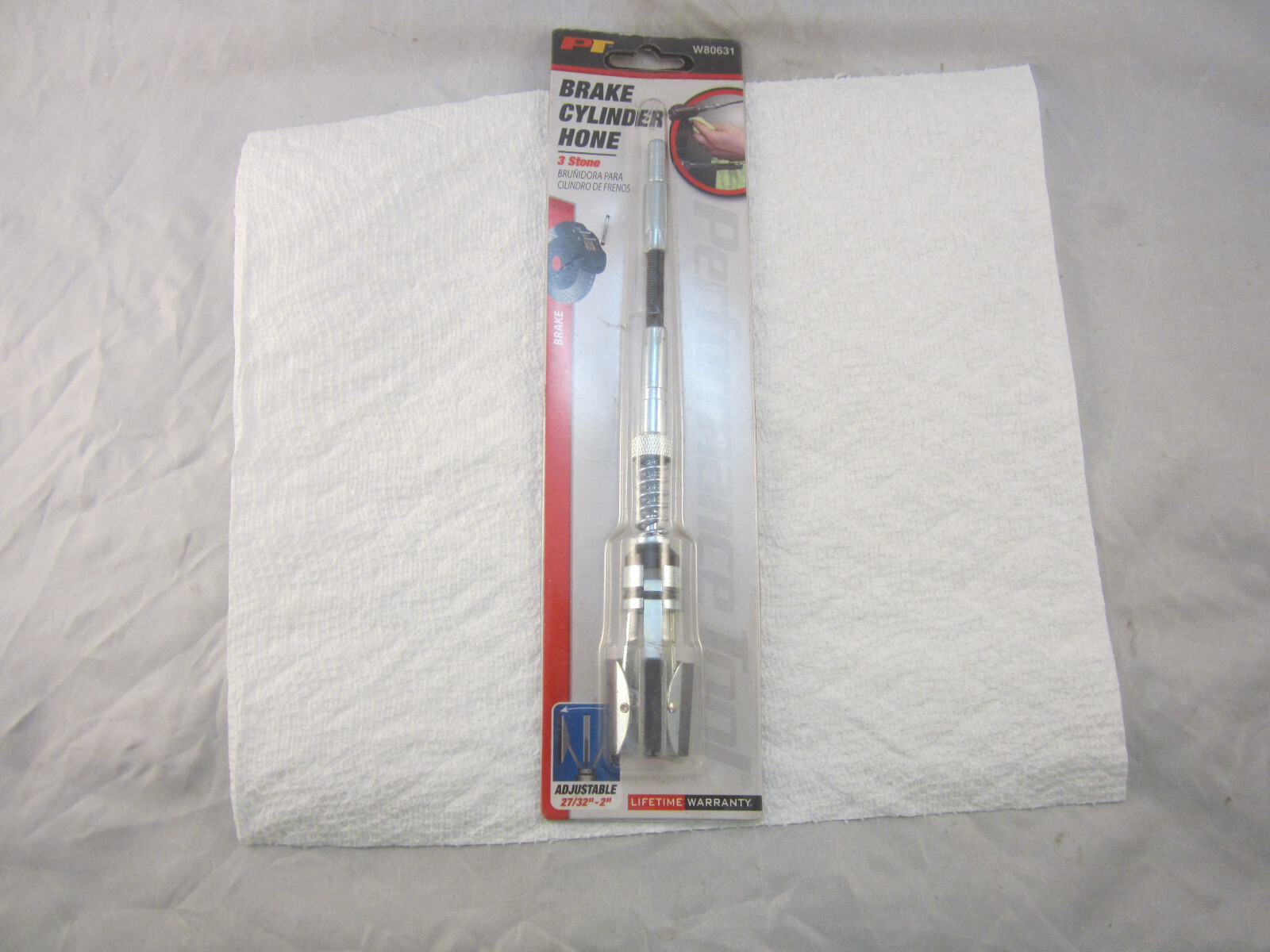 Performance Tool Brake Cylinder Hone W80631; 3-Stone, .844 to 2 in.