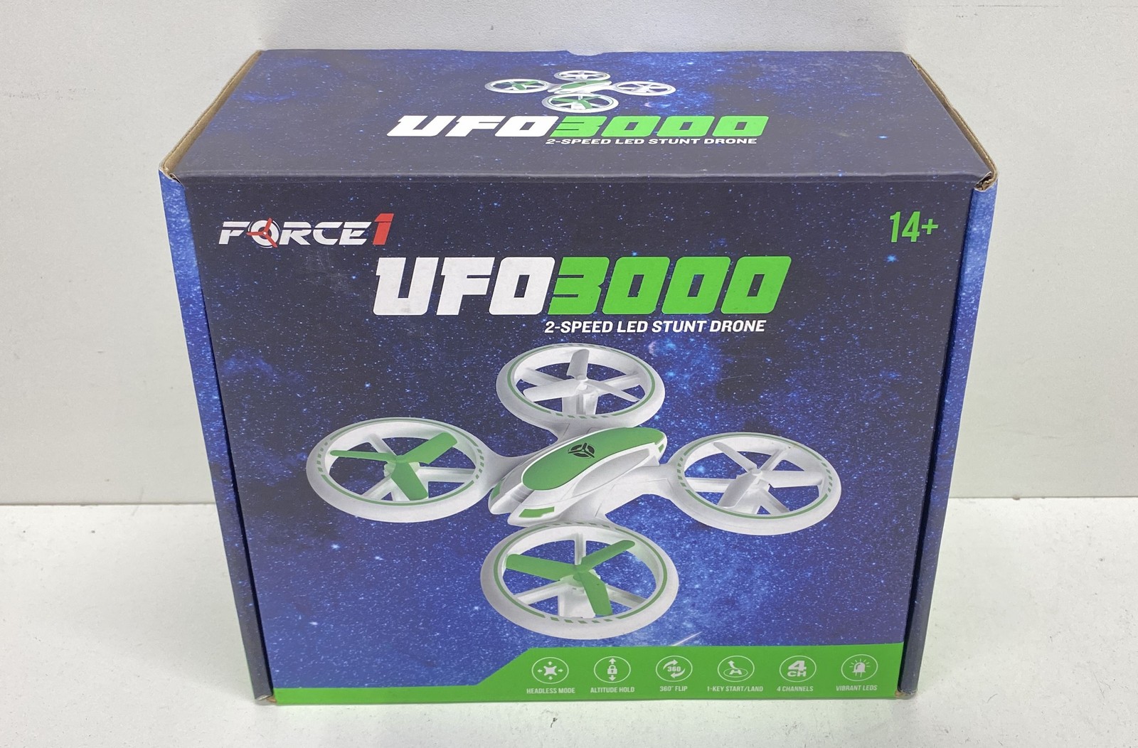Force1 UFO 3000 2-Speed LED Stunt Drone With Remote As-Is For Parts or Repair