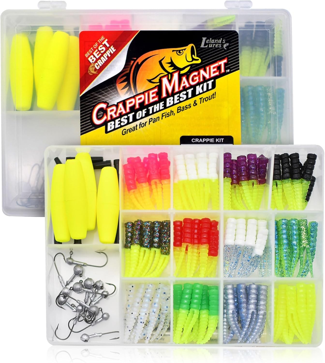 Leland's Lures Crappie Magnet Best of the Kit, 115 Count, ['Assorted']