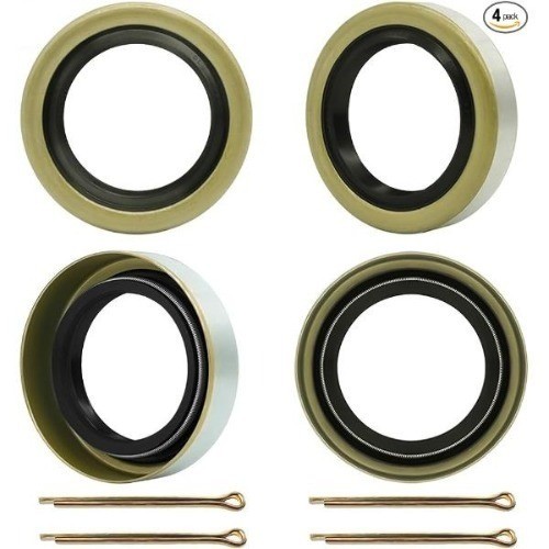 4 Double Lip Grease Seals ID 1.719" x OD 2.565 for 3500lb Trailer Axle Replacemv
