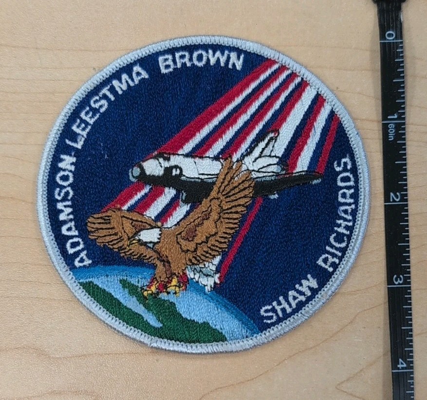 4" Mission Patch NASA National Aeronautics Space Adamson, Leestma, Brown, Shaw