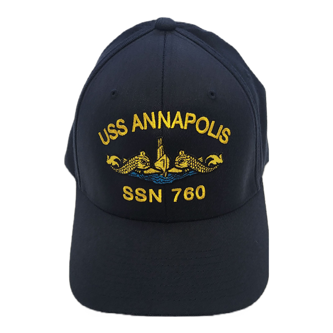 USS ANNAPOLIS SSN-760  FLEXFIT BALL CAP - L/XL